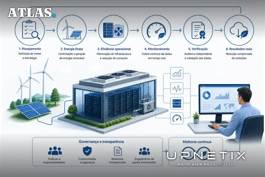 Descarbonização de data centers exige comprovação operacional, não apenas promessa
