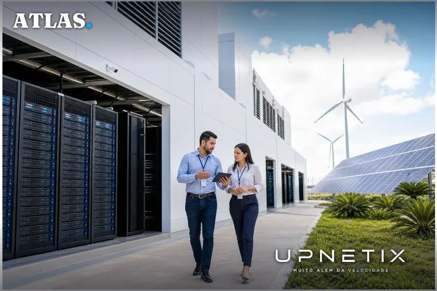 Data center no Nordeste brasileiro com energia renovável integrada