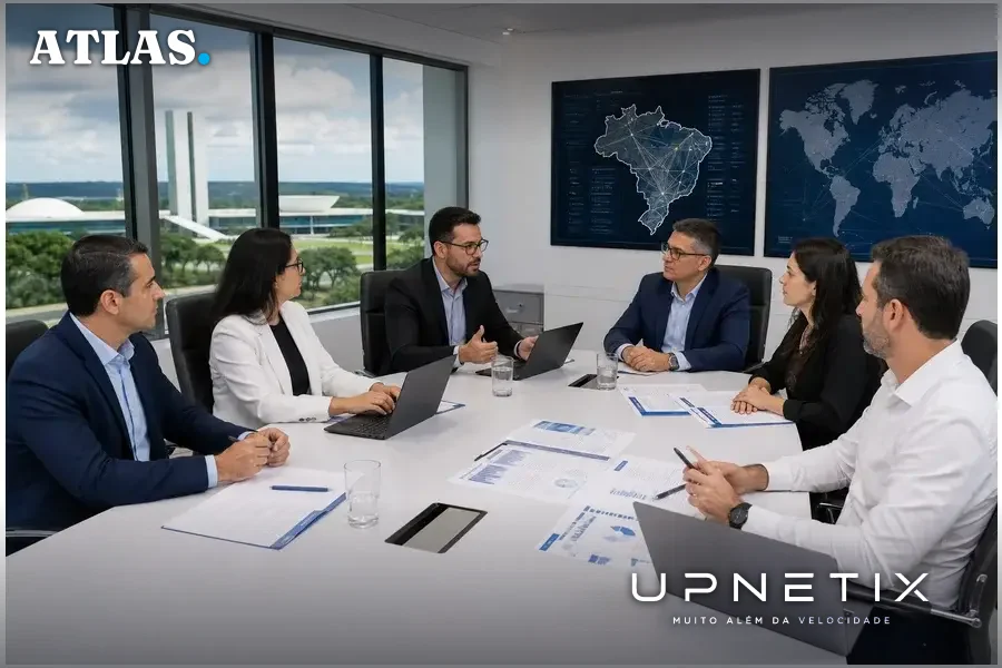 Gestores e especialistas em segurança da informação discutindo coordenação no Exercício Guardião Cibernético 8.0