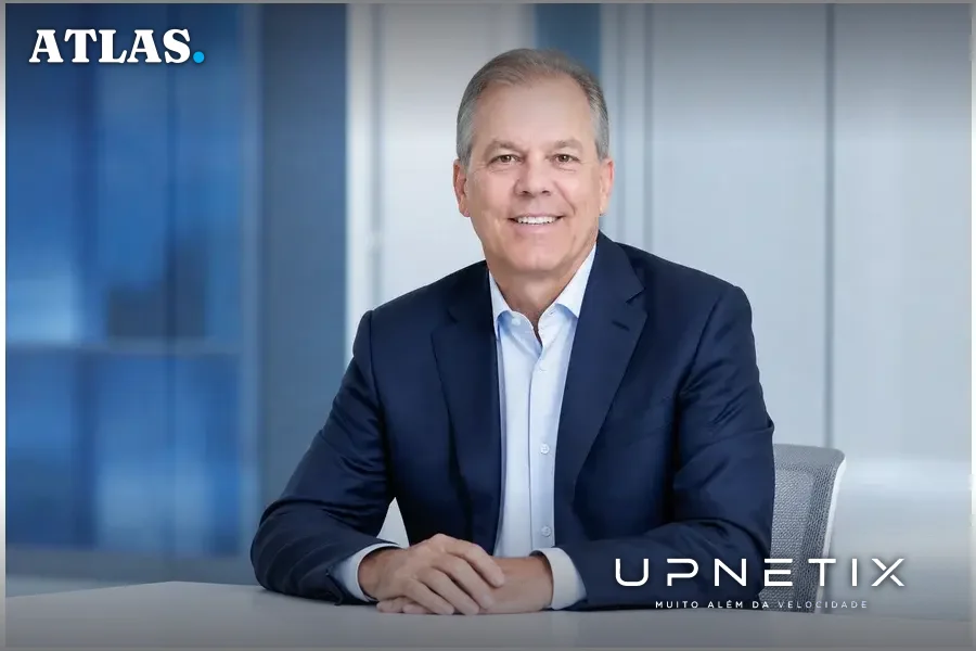 Retrato realista do CEO Gary Smith em ambiente corporativo moderno.