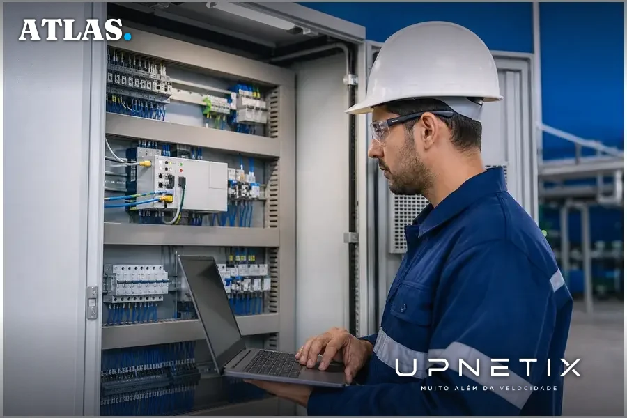 Controlador WAGO PFC200 em painel elétrico de usina de cogeração