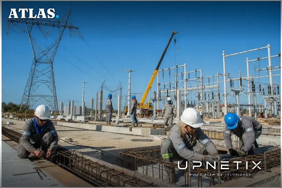 Construção de subestação e linhas de transmissão no Nordeste brasileiro