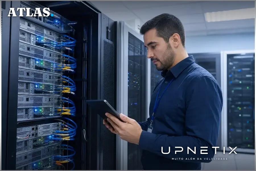 Servidor Oracle WebLogic vulnerável em data center corporativo.