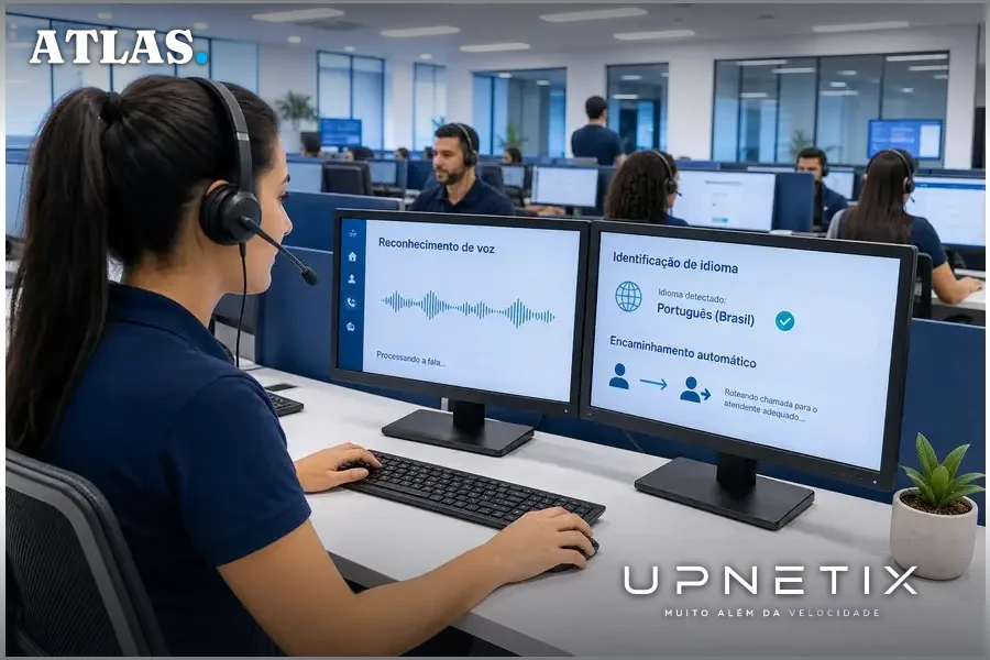 Call center receptivo da Gosat com sistema de reconhecimento de voz e atendimento multicanal